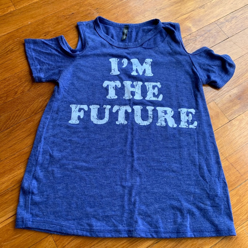 “I am the Future” Children’s open shoulder T-shirt